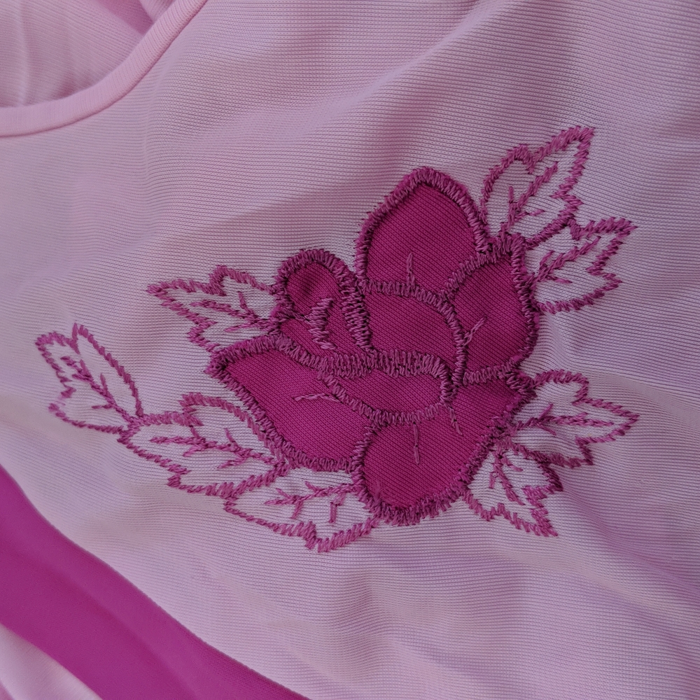 Vintage Pink Long Night Gown.  Size 36. Made in USA - Picture 13 of 13